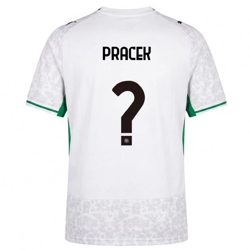 Danxen Criança Camisola Lorenzo Pracek #0 Verde Preto Branco Alternativa 2026/27 Camisa