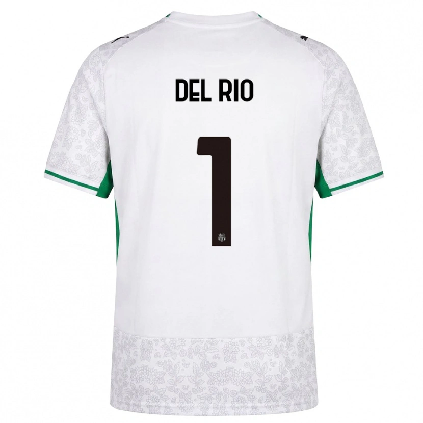 Danxen Criança Camisola Davide Del Rio #1 Verde Preto Branco Alternativa 2026/27 Camisa