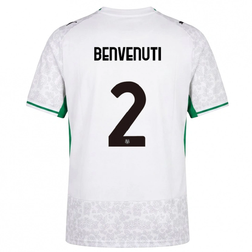Danxen Criança Camisola Giacomo Benvenuti #2 Verde Preto Branco Alternativa 2026/27 Camisa