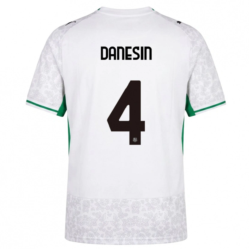 Danxen Criança Camisola Federico Danesin #4 Verde Preto Branco Alternativa 2026/27 Camisa