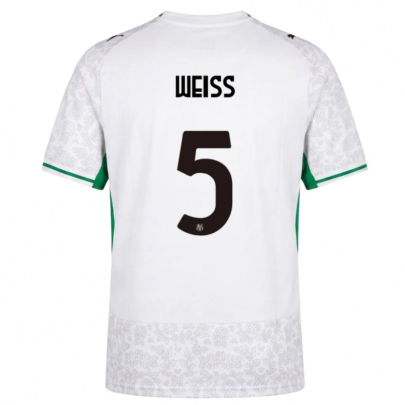 Danxen Criança Camisola David Weiss #5 Verde Preto Branco Alternativa 2026/27 Camisa