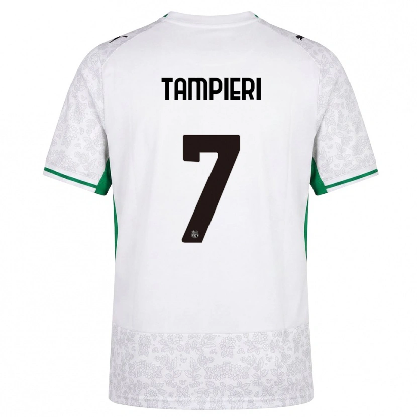 Danxen Criança Camisola Diego Tampieri #7 Verde Preto Branco Alternativa 2026/27 Camisa
