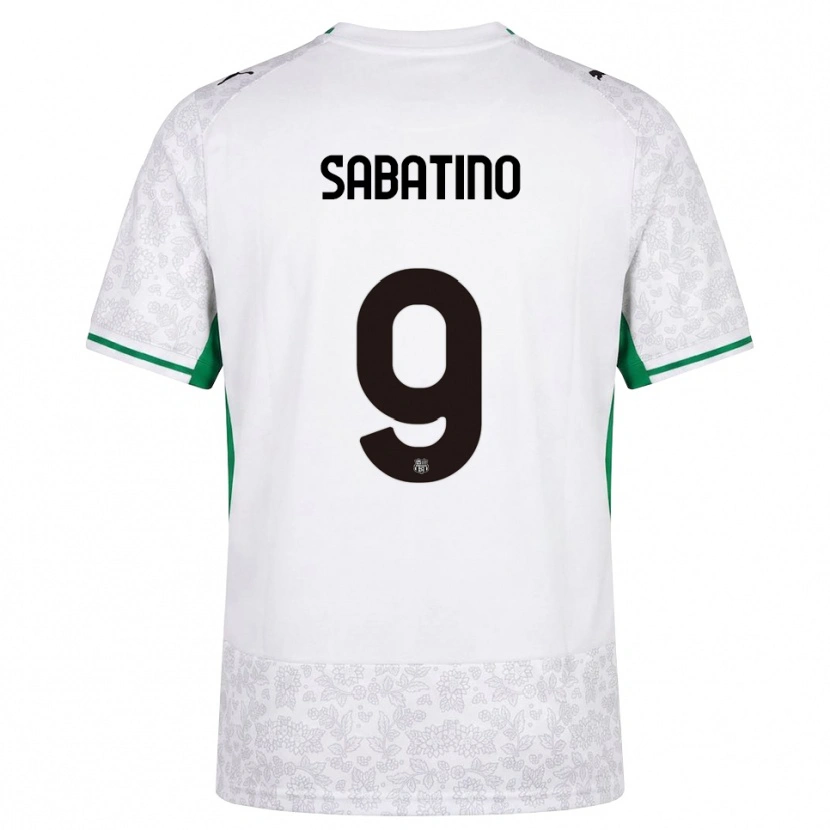 Danxen Criança Camisola Daniela Sabatino #9 Verde Preto Branco Alternativa 2026/27 Camisa