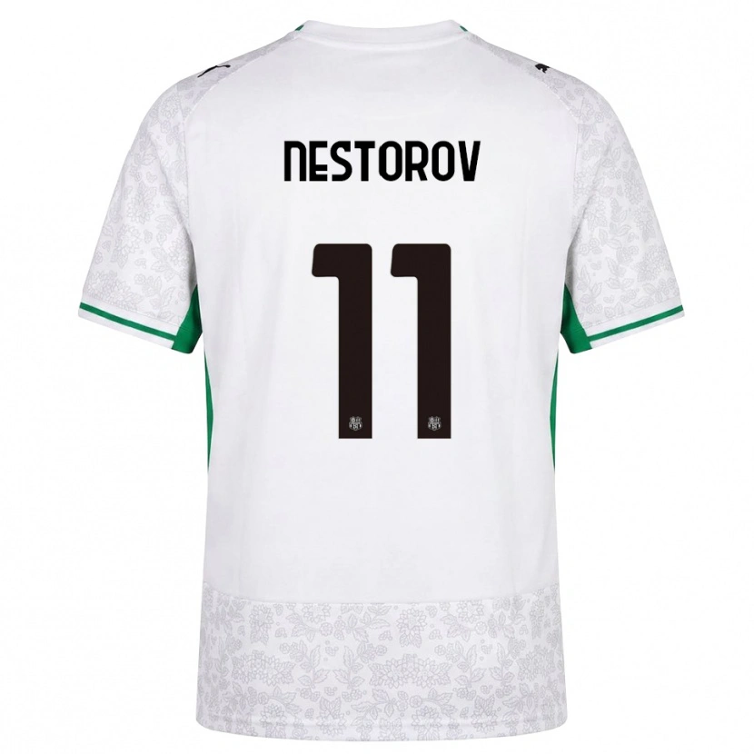 Danxen Criança Camisola Dean Nestorov #11 Verde Preto Branco Alternativa 2026/27 Camisa