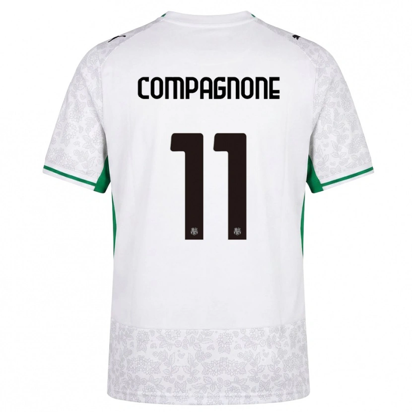 Danxen Criança Camisola Pasquale Compagnone #11 Verde Preto Branco Alternativa 2026/27 Camisa