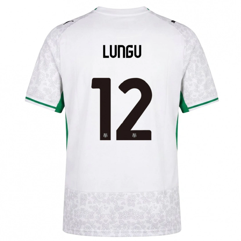 Danxen Criança Camisola Luca Lungu #12 Verde Preto Branco Alternativa 2026/27 Camisa