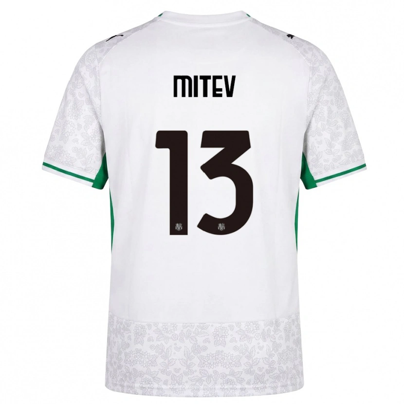 Danxen Criança Camisola Nikola Mitev #13 Verde Preto Branco Alternativa 2026/27 Camisa