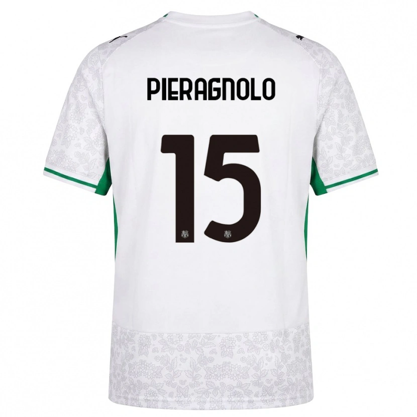 Danxen Criança Camisola Edoardo Pieragnolo #15 Verde Preto Branco Alternativa 2026/27 Camisa