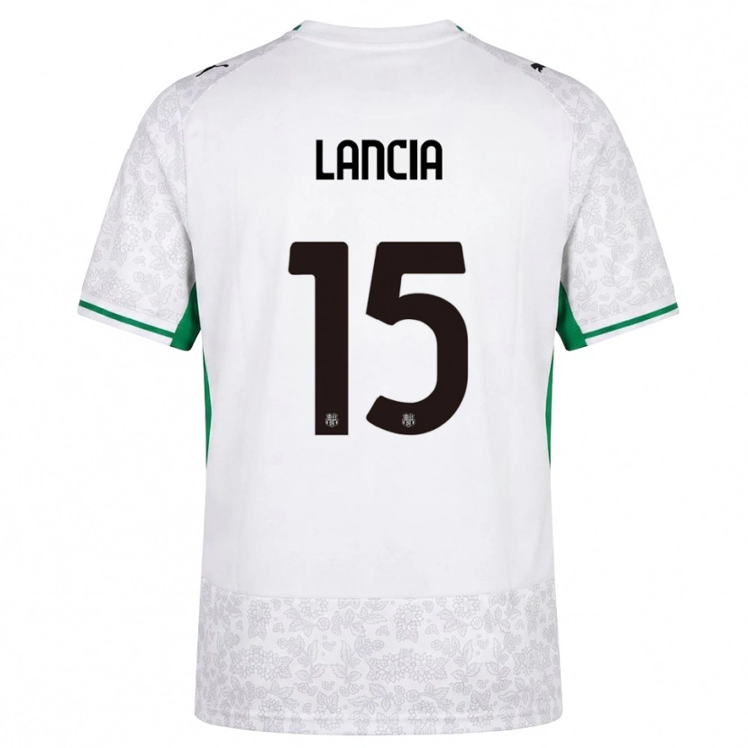 Danxen Criança Camisola Filippo Lancia #15 Verde Preto Branco Alternativa 2026/27 Camisa