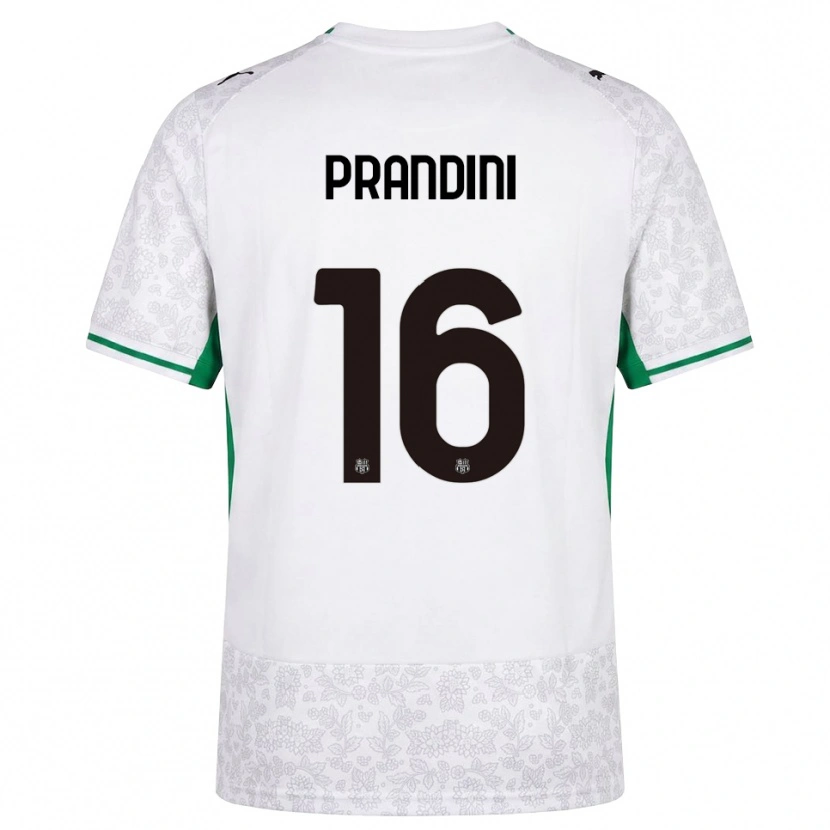 Danxen Criança Camisola Lorenzo Prandini #16 Verde Preto Branco Alternativa 2026/27 Camisa
