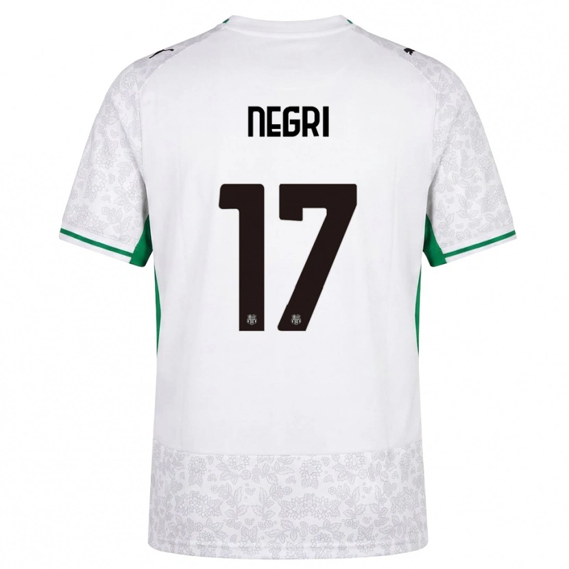 Danxen Criança Camisola Gabriele Negri #17 Verde Preto Branco Alternativa 2026/27 Camisa