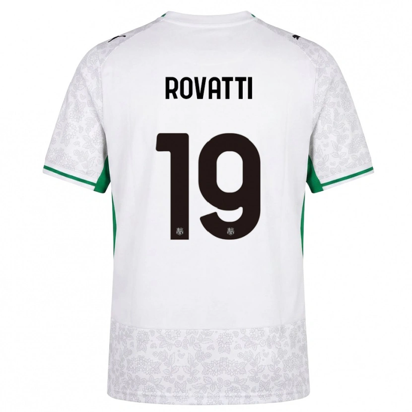 Danxen Criança Camisola Matteo Rovatti #19 Verde Preto Branco Alternativa 2026/27 Camisa