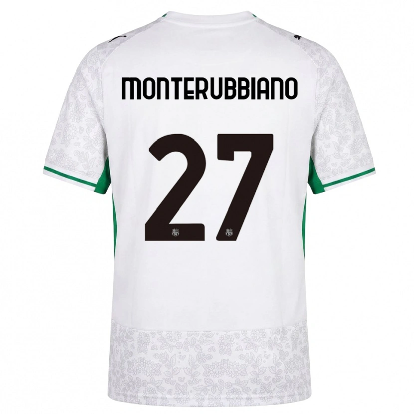 Danxen Criança Camisola Valeria Monterubbiano #27 Verde Preto Branco Alternativa 2026/27 Camisa