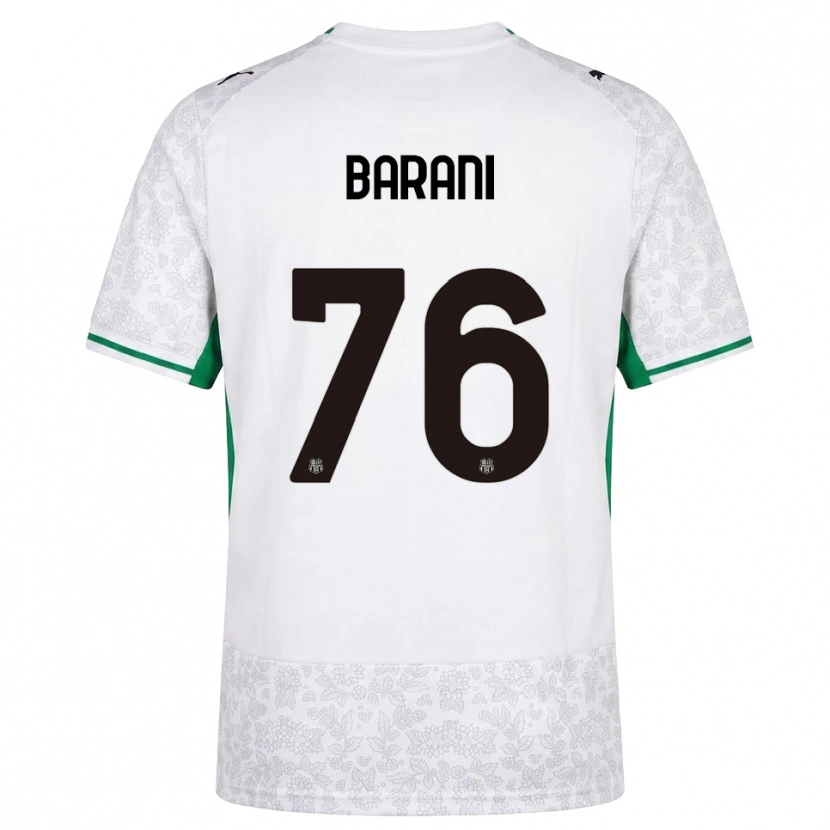 Danxen Criança Camisola Luca Barani #76 Verde Preto Branco Alternativa 2026/27 Camisa