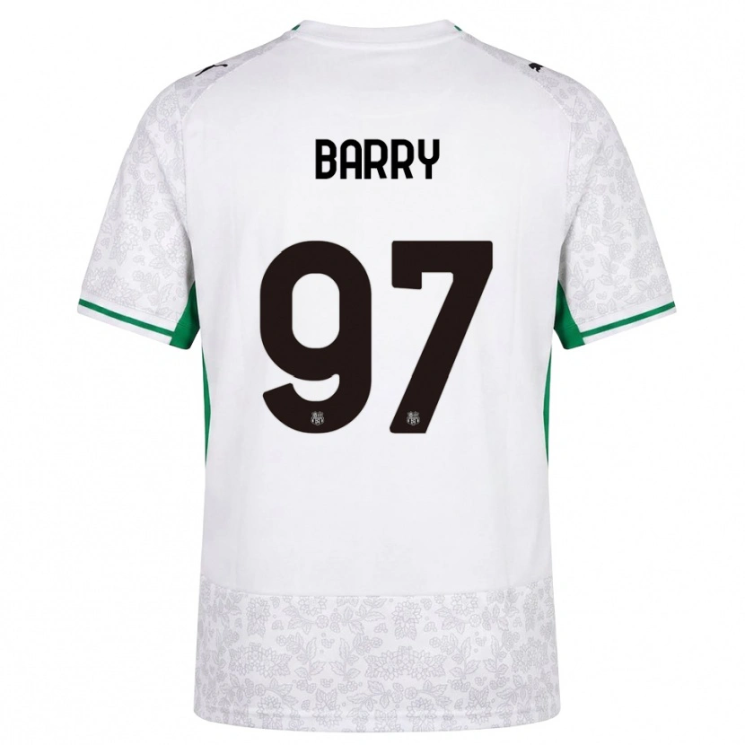 Danxen Criança Camisola Omar Barry #97 Verde Preto Branco Alternativa 2026/27 Camisa