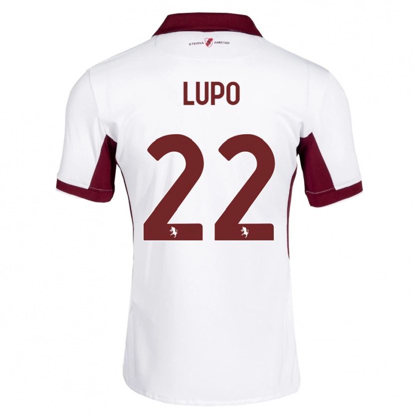 Danxen Criança Camisola Enrica Lupo #22 Bordô Branco Vermelho Alternativa 2026/27 Camisa