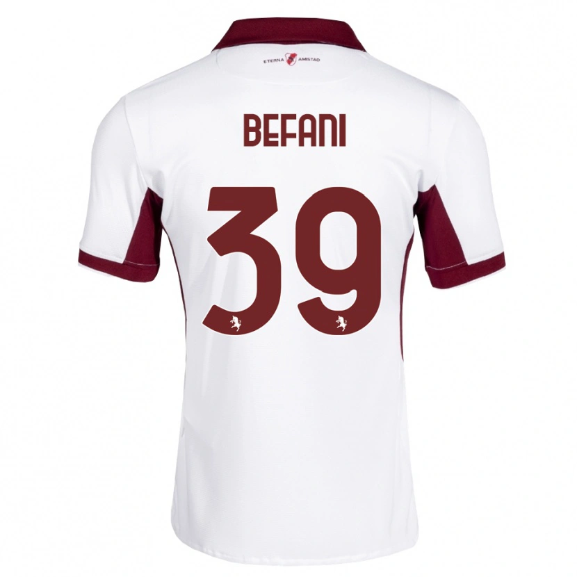 Danxen Criança Camisola Haron Befani #39 Bordô Branco Vermelho Alternativa 2026/27 Camisa