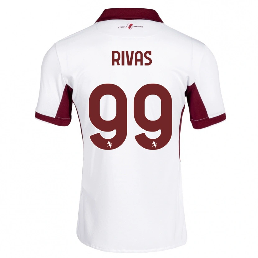 Danxen Criança Camisola Feder Rivas #99 Bordô Branco Vermelho Alternativa 2026/27 Camisa