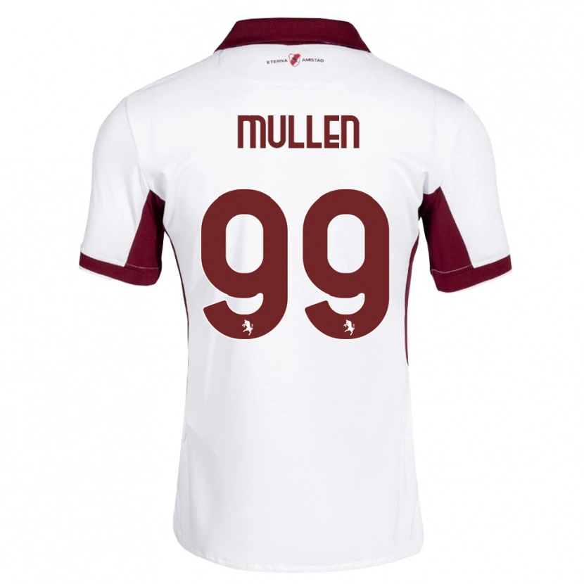 Danxen Criança Camisola Senan Mullen #99 Bordô Branco Vermelho Alternativa 2026/27 Camisa