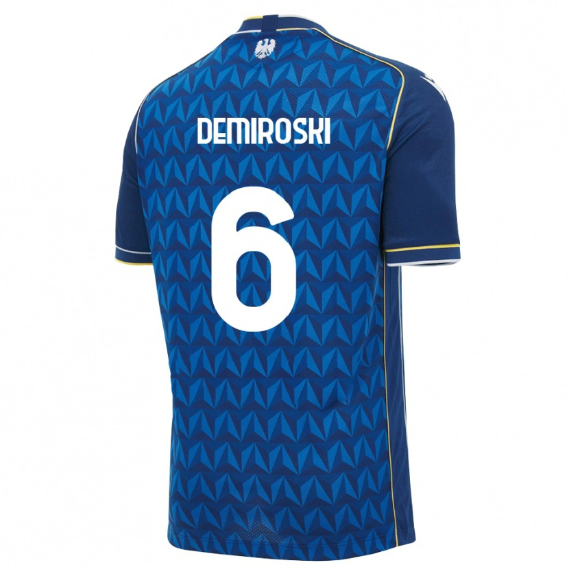 Danxen Criança Camisola Shenol Demiroski #6 Azul Real Branco Azul Alternativa 2026/27 Camisa