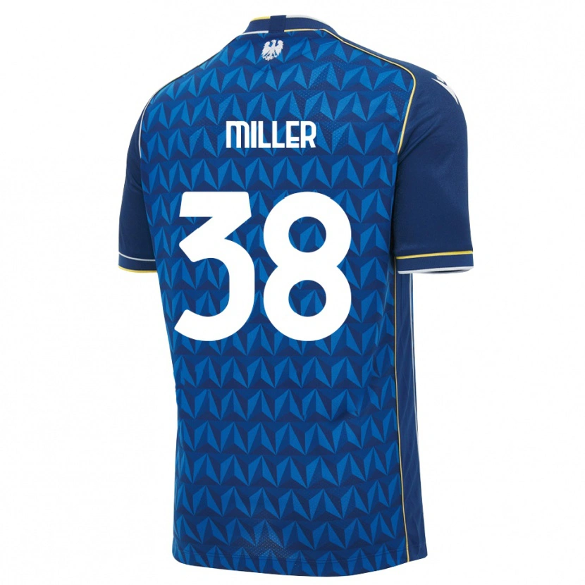 Danxen Criança Camisola Lennon Miller #38 Azul Real Branco Azul Alternativa 2026/27 Camisa