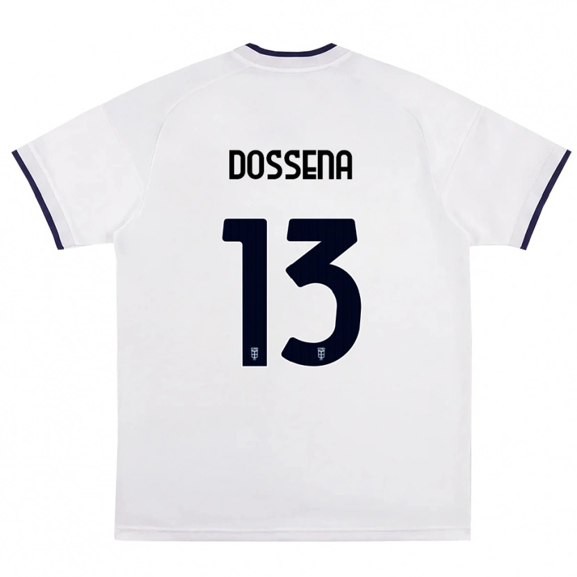 Danxen Criança Camisola Alberto Dossena #13 Branco Vermelho Azul Real Alternativa 2026/27 Camisa