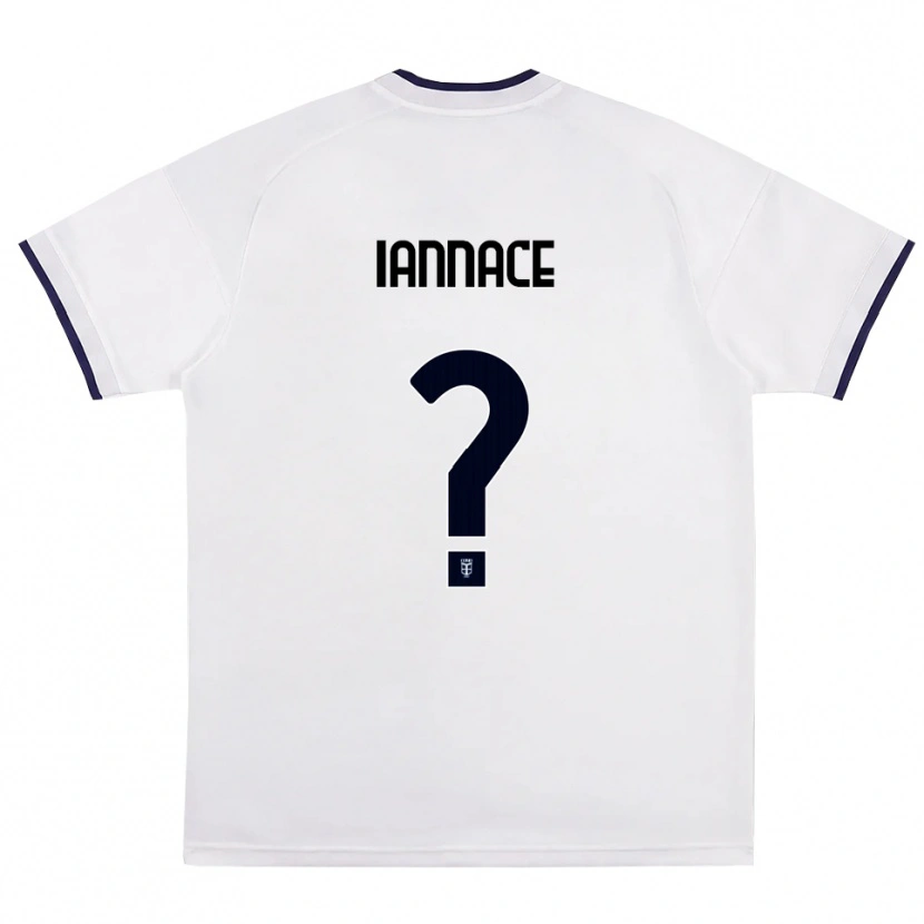 Danxen Criança Camisola Mattia Iannace #0 Branco Vermelho Azul Real Alternativa 2026/27 Camisa