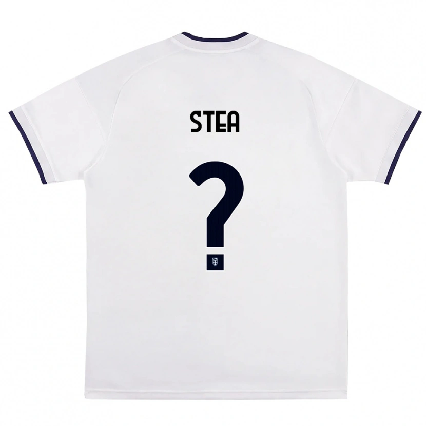 Danxen Criança Camisola Guglielmo Stea #0 Branco Vermelho Azul Real Alternativa 2026/27 Camisa