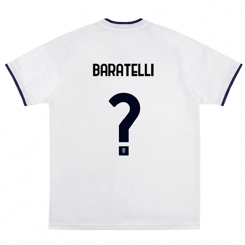 Danxen Criança Camisola Mattia Baratelli #0 Branco Vermelho Azul Real Alternativa 2026/27 Camisa