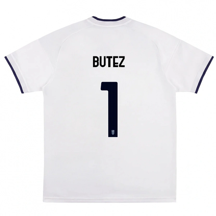 Danxen Criança Camisola Jean Butez #1 Branco Vermelho Azul Real Alternativa 2026/27 Camisa