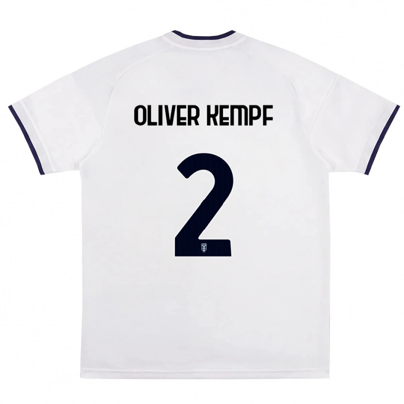 Danxen Criança Camisola Marc Oliver Kempf #2 Branco Vermelho Azul Real Alternativa 2026/27 Camisa