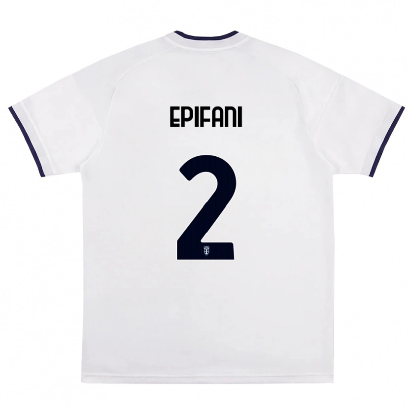 Danxen Criança Camisola Lorenzo Epifani #2 Branco Vermelho Azul Real Alternativa 2026/27 Camisa