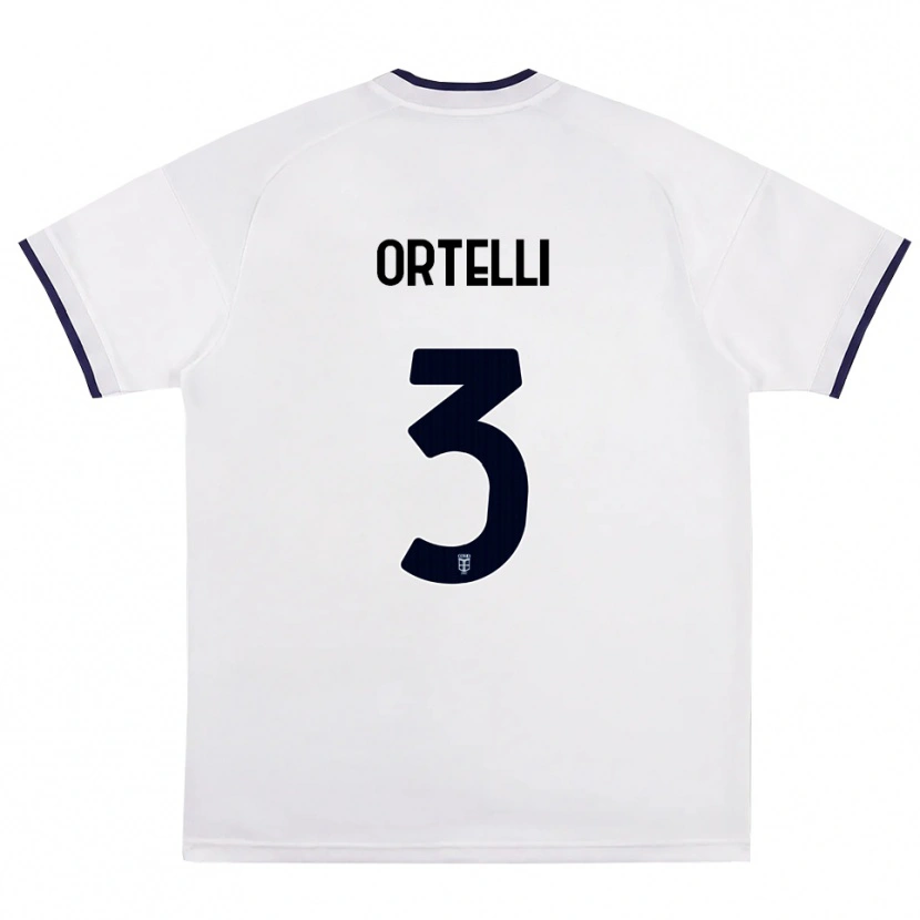 Danxen Criança Camisola Manuel Ortelli #3 Branco Vermelho Azul Real Alternativa 2026/27 Camisa