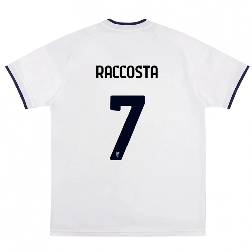 Danxen Criança Camisola Jacopo Raccosta #7 Branco Vermelho Azul Real Alternativa 2026/27 Camisa