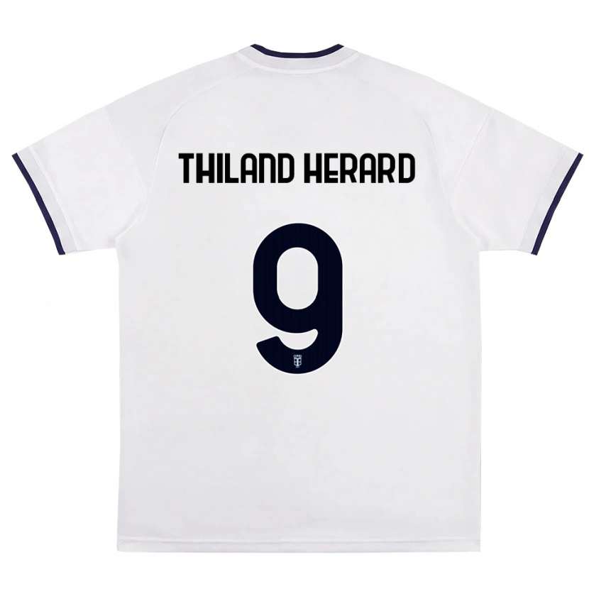 Danxen Criança Camisola Robin Thiland-Herard #9 Branco Vermelho Azul Real Alternativa 2026/27 Camisa