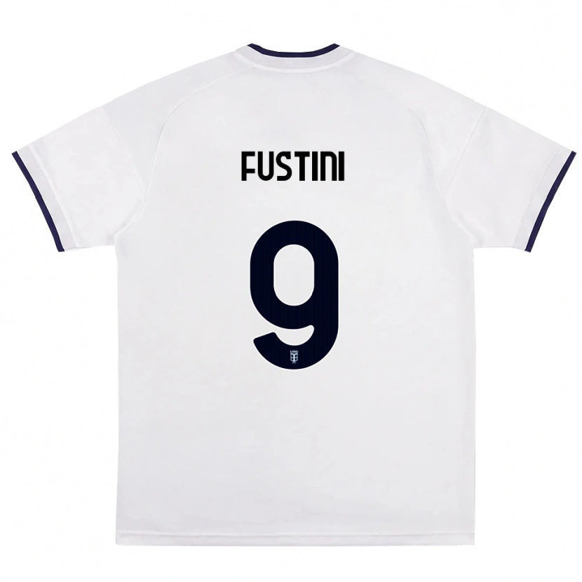 Danxen Criança Camisola Kevin Fustini #9 Branco Vermelho Azul Real Alternativa 2026/27 Camisa