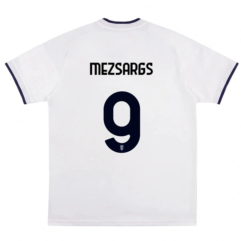 Danxen Criança Camisola Kristians Mezsargs #9 Branco Vermelho Azul Real Alternativa 2026/27 Camisa