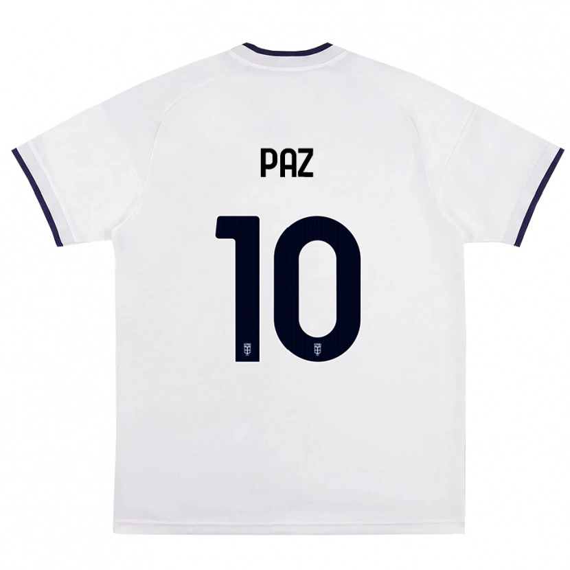 Danxen Criança Camisola Nico Paz #10 Branco Vermelho Azul Real Alternativa 2026/27 Camisa