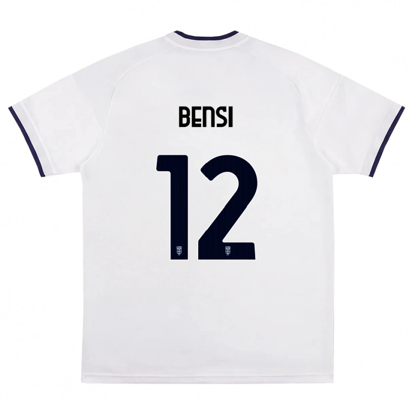 Danxen Criança Camisola Nicolò Bensi #12 Branco Vermelho Azul Real Alternativa 2026/27 Camisa