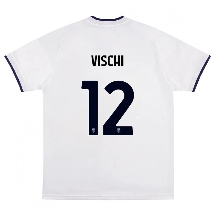 Danxen Criança Camisola Tommaso Vischi #12 Branco Vermelho Azul Real Alternativa 2026/27 Camisa