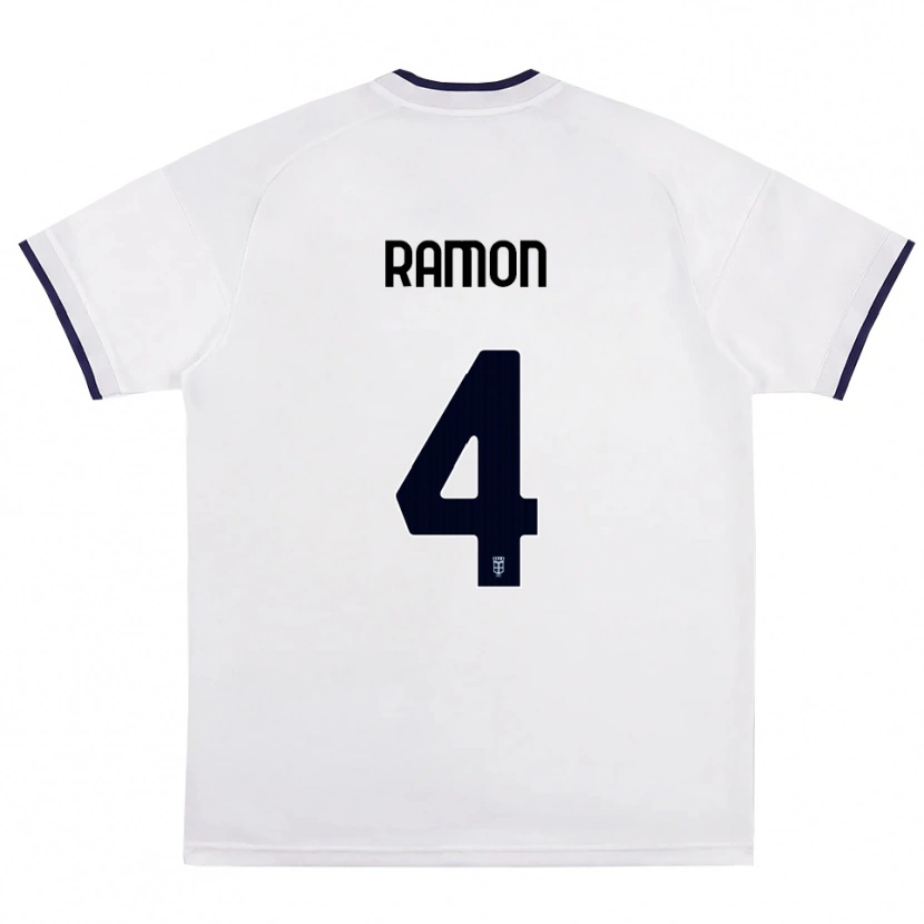 Danxen Criança Camisola Jacobo Ramón #4 Branco Vermelho Azul Real Alternativa 2026/27 Camisa