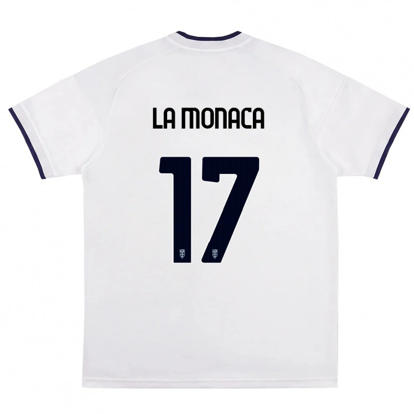 Danxen Criança Camisola Michael La Monaca #17 Branco Vermelho Azul Real Alternativa 2026/27 Camisa