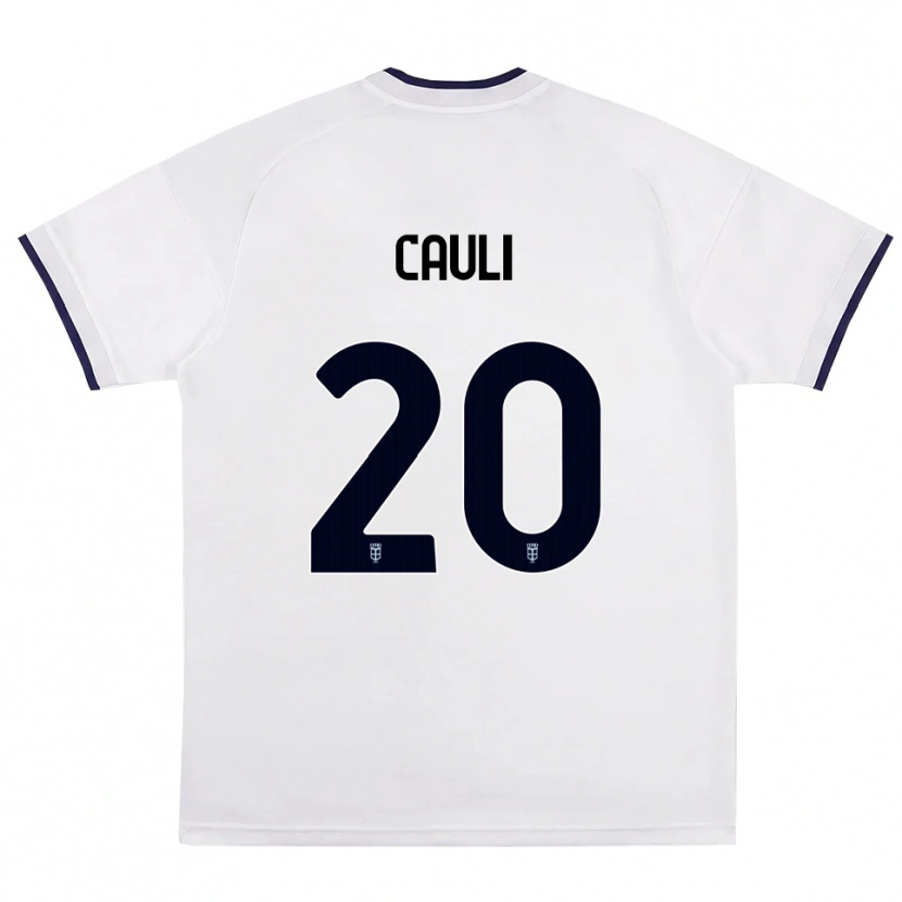 Danxen Criança Camisola Achille Cauli #20 Branco Vermelho Azul Real Alternativa 2026/27 Camisa