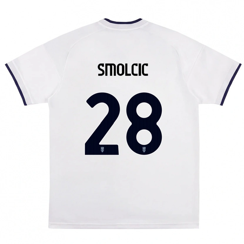 Danxen Criança Camisola Ivan Smolcic #28 Branco Vermelho Azul Real Alternativa 2026/27 Camisa