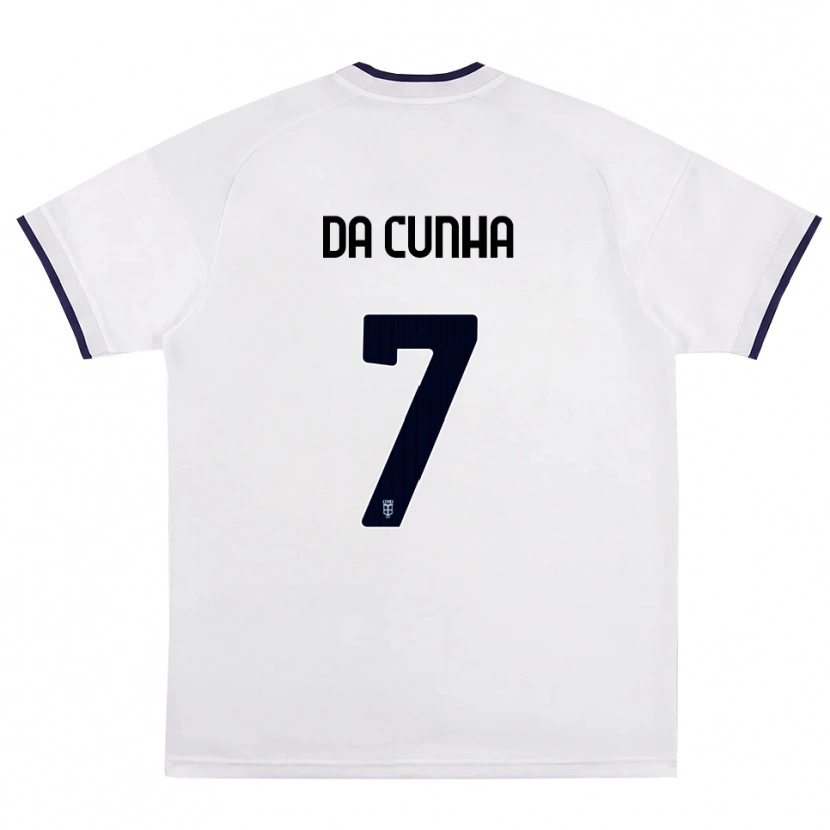 Danxen Criança Camisola Lucas Da Cunha #7 Branco Vermelho Azul Real Alternativa 2026/27 Camisa