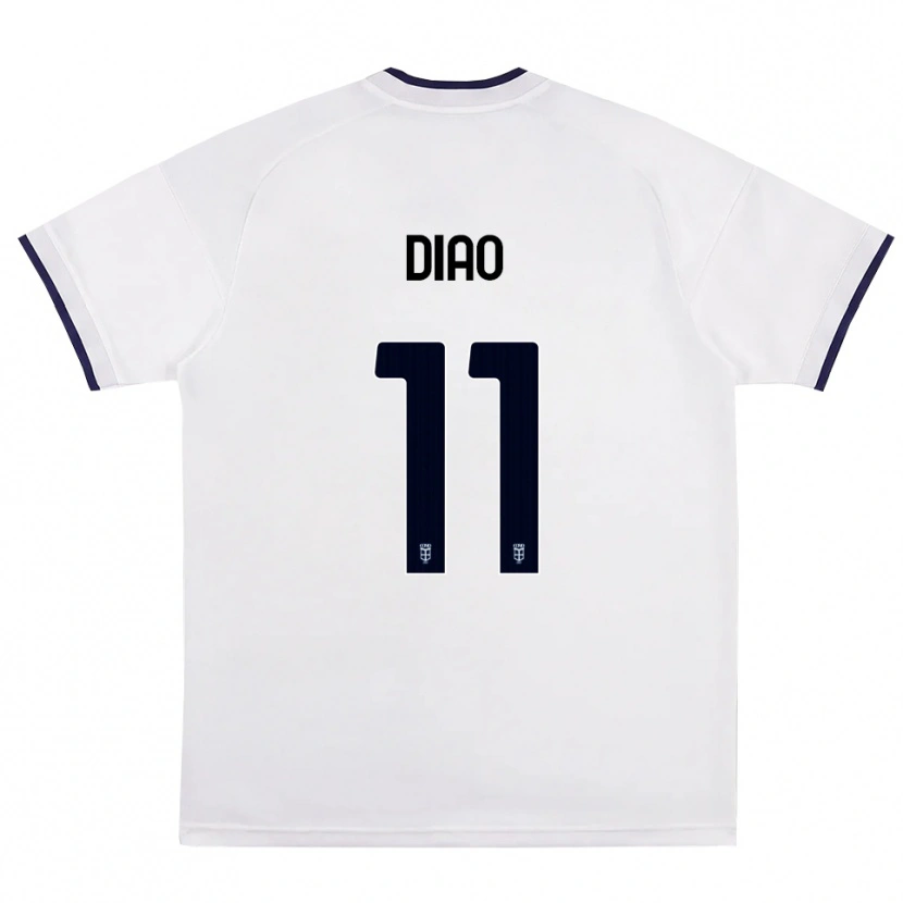 Danxen Criança Camisola Assane Diao #11 Branco Vermelho Azul Real Alternativa 2026/27 Camisa
