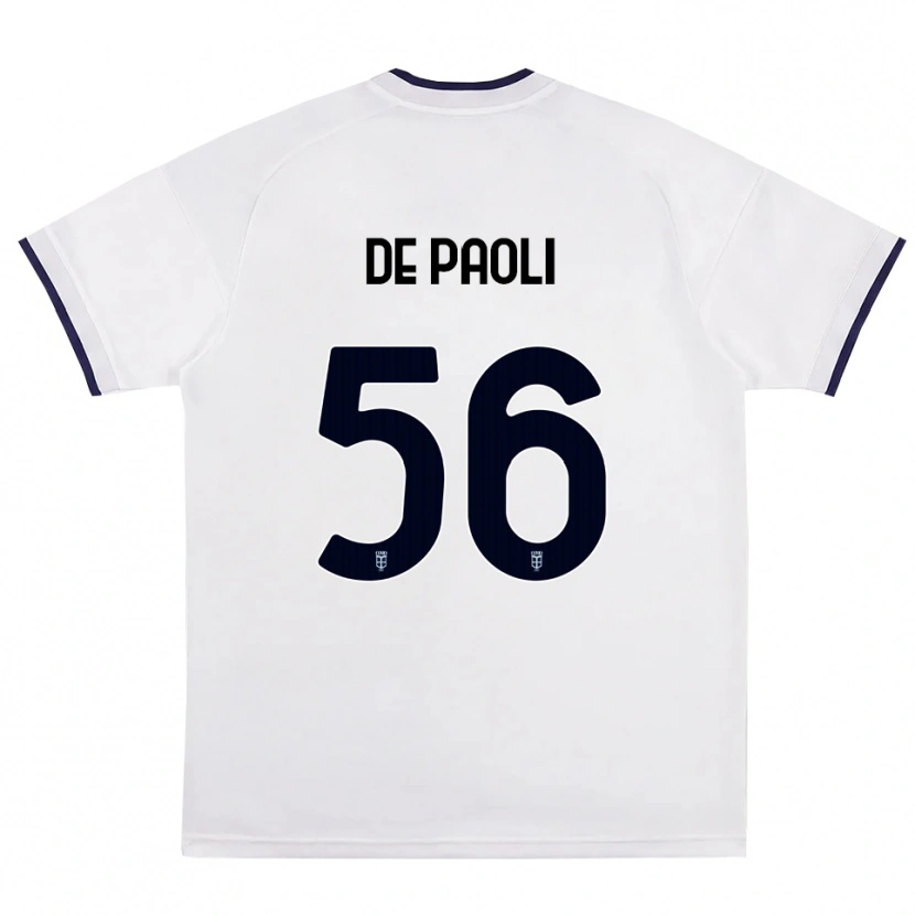 Danxen Criança Camisola Cristiano De Paoli #56 Branco Vermelho Azul Real Alternativa 2026/27 Camisa