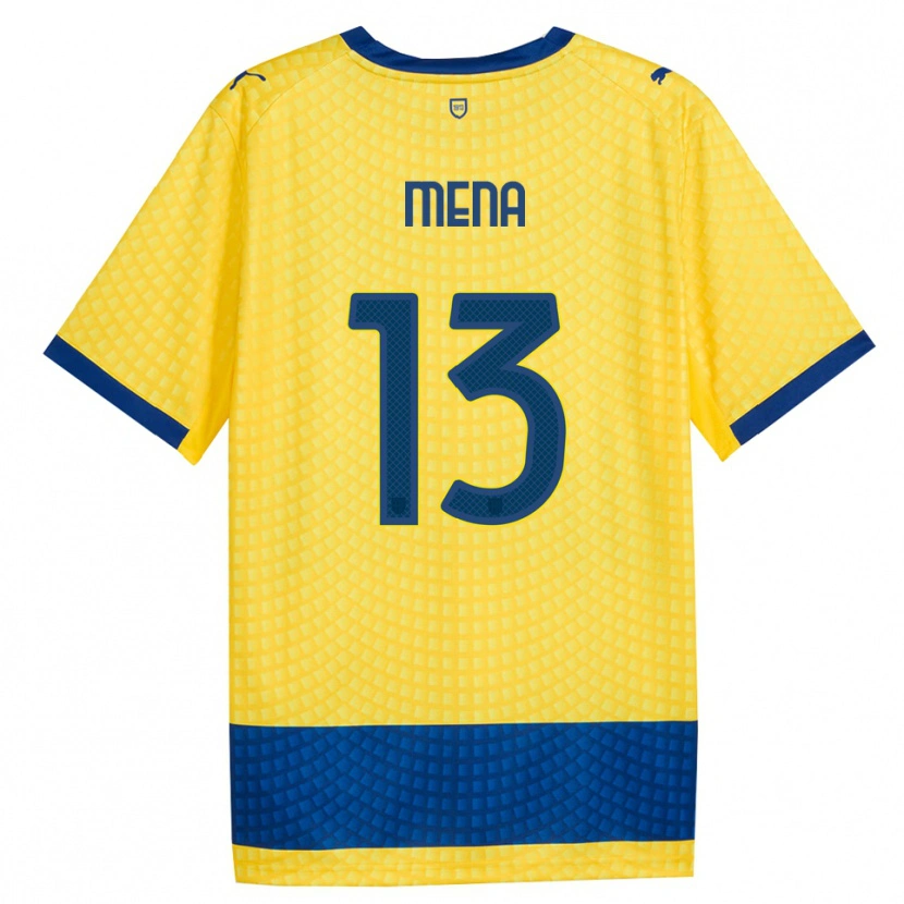 Danxen Criança Camisola Marlon Mena #13 Amarelo Azul Preto Alternativa 2026/27 Camisa