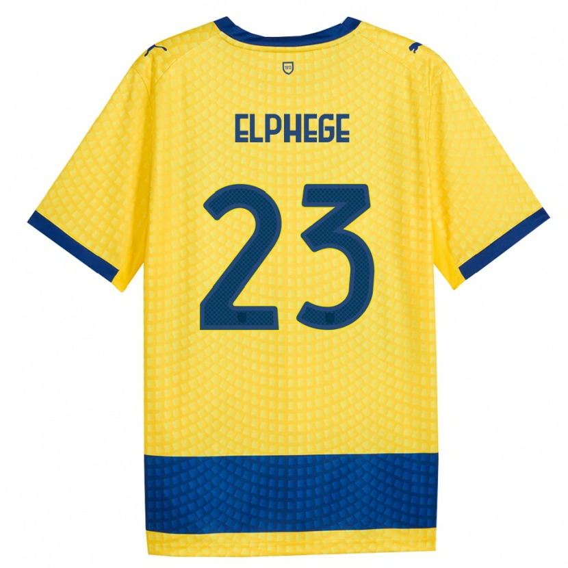Danxen Criança Camisola Nesta Elphege #23 Amarelo Azul Preto Alternativa 2026/27 Camisa