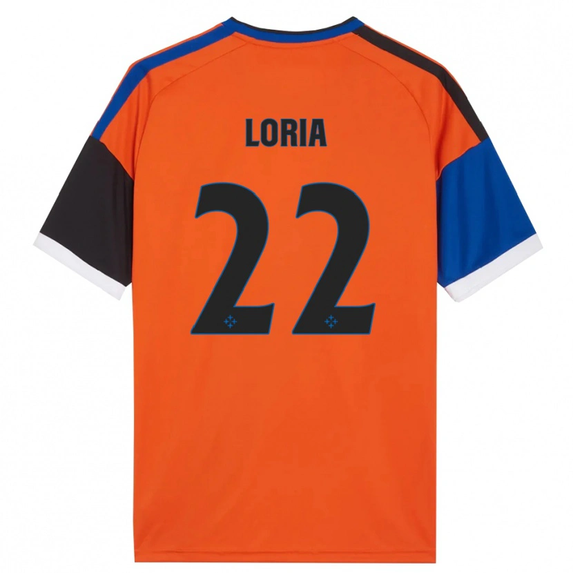 Danxen Criança Camisola Leonardo Loria #22 Laranja Azul Preto Branco Alternativa 2026/27 Camisa